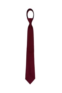 訂購酒紅色拉鍊領帶   宴會領帶   淨色領帶  領呔搭配    TI183